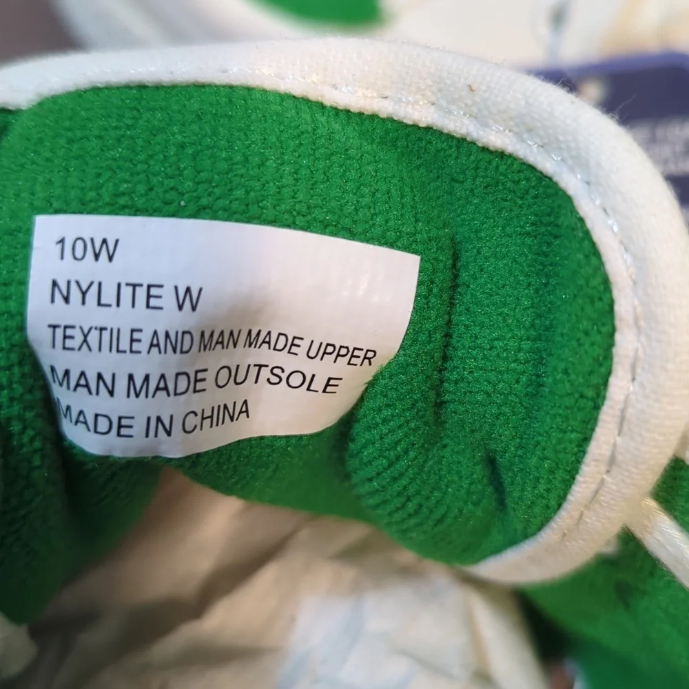 Tretorn Canvas Women's Tennis Shoes Size 10W Comfort Insole System White Green